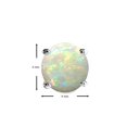 thumbnail image 3 of Tommaso Design� Round 6mm Genuine Opal Earrings Stud, 3 of 9
