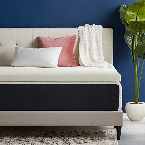 Details about / 3 Inch Egg Crate Copper Infused Memory Foam Mattress Topper Antimicrobial Fresh