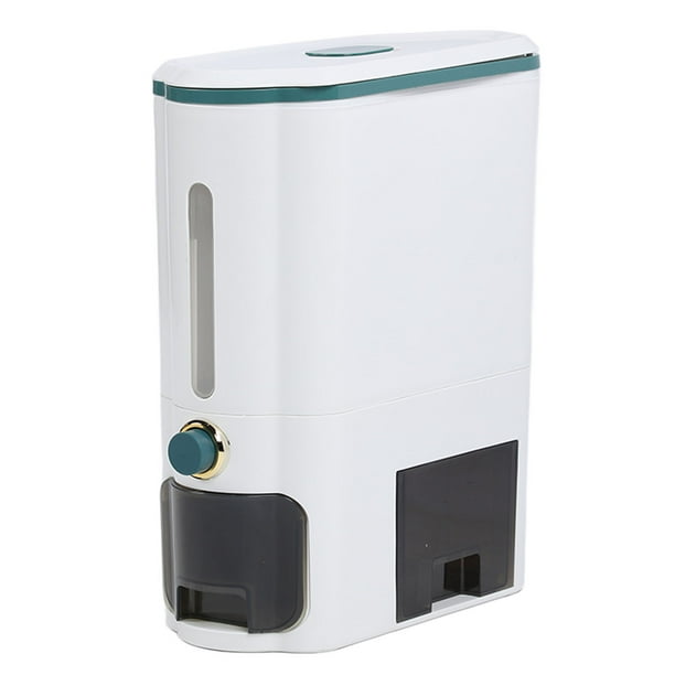 Rice Food Storage Containers Dispenser Bin With Rolling Wheel Airtight