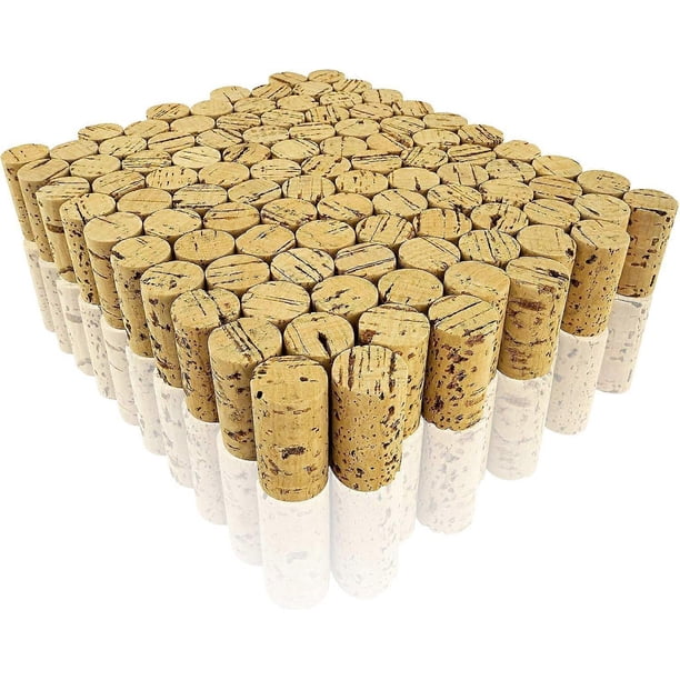 Pack of 100 cork, wine, natural corks for crafting and decorating, 2.5 cm, Length 4.5 cm, 2.5 cm, Lnge 4.5 cm
