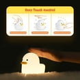 thumbnail image 3 of Luz nocturna LED de pato JanHm recargable con sensor táctil para dormitorio, 3 of 5