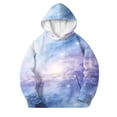 thumbnail image 3 of Atogsazn Girls Fleece Lined Hoodies Kids Casual Long Sleeve Hooded Sweatshirt Fall Winter Clothes Tops Blue 13-14 Years Fashion, 3 of 8