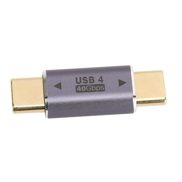 Adaptador Tipo C Macho A Tipo C Macho, Adaptador USB C Macho A Macho Carga De Alta Velocidad 8K 40Gbps Para Teléfonos Móviles