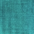 thumbnail image 1 of Ahgly Company Machine Washable Indoor Square Oriental Turquoise Blue Industrial Area Rugs, 3' Square, 1 of 4