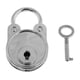thumbnail image 2 of Candados Antiguos de Aleación con Llave para Pequeño Equipaje Plata, 2 of 9