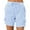 A1 White, variant on Difdany Bermuda Shorts for Women Cargo Shorts Knee Length 6 Pockets Elastic Waist Long Shorts for Summer Casual Gray L