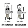 thumbnail image 4 of Novelty Lights 25 Pack C7 LED Outdoor Patio Party Christmas Replacement Bulbs, Warm White, 3 LED's Per Bulb, Energy Efficient, 4 of 5