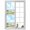 Blue, variant on Spring Window Privacy Film, Grassland Blue Sky Trees Mountain Nature Scenery Static Cling UV Sun Blocking Heat Control Window Tint Day and Night, Non-Adhesive One Way Privacy Cover 29.5''x78.7''