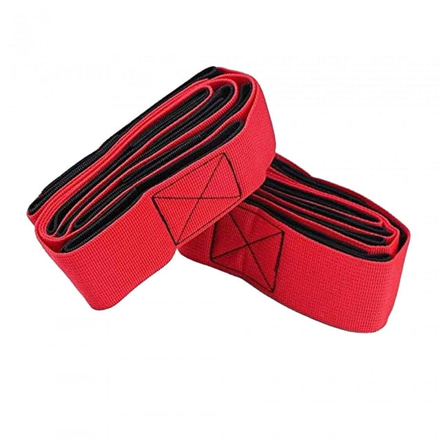 2 piezas Legs Racing Ribbon Team Building Juegos Trabajo en equipo Entrenamiento con estuche de transporte Rojo 5 Patas 1.5m Zulema Banda de carreras con patas
