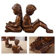 thumbnail image 3 of Studious Bookends Durable Boy Girl Reading Child para la Accesorios Decoración para Ornamento de escritorio, 3 of 9