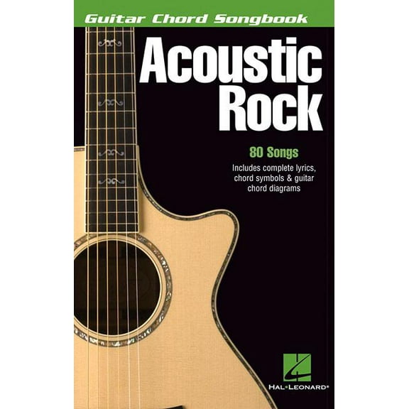 Guitar Chord Songbooks Acoustic Rock: Guitar Chord Songbook (6 Inch. X 9 Inch.), (Paperback)