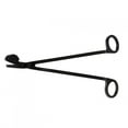 thumbnail image 3 of Herramienta de tijeras cortadora de mecha con clip de corazón de vela de acero inoxidable con revestimiento semicircular (negro), 3 of 13