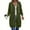 Green-a, variant on Long Hoodies for Women, Zip up Double Zipper Fleece Jackets, Tunic Sweatshirts Fall Winter Fashion Blouses