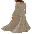 thumbnail image 4 of Robes Maxi Décontractées à Manches Longues et Amples pour Femmes, 4 of 5