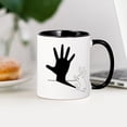 thumbnail image 3 of CafePress - Rabbit Hand Shadow - 11 oz Ceramic Mug - Novelty Coffee Tea Cup, 3 of 4