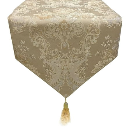 

Clearance! Table Runner Restaurant For Wedding European Style Jacquard Weave Banquet Crafts