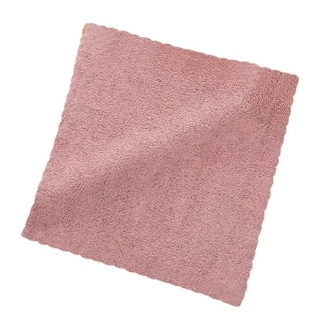 Vggrvlo Under 5 Hand Towels for Kitchen Absorbent Dish Towels Pink 12x12 Inches