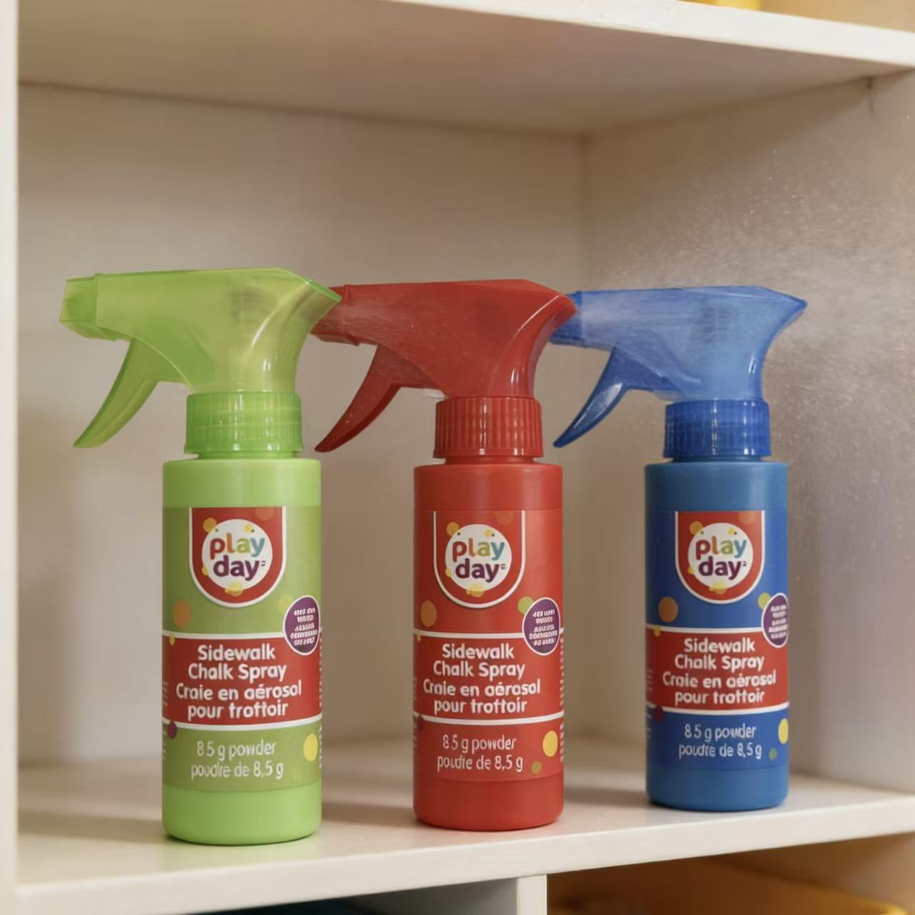 Play Day 3ct Chalk Spray Asst Age 3+