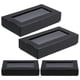 thumbnail image 1 of Bow Tie Boxes Black Bow Tie Packaging Box with Transparent Window for Packaging 4Pcs, 1 of 4