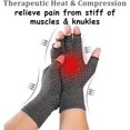 thumbnail image 2 of Arthritis Compression Gloves for Men Women for Arthritis hands, Fingerless Arthritis Gloves for Rheumatoid and Osteoarthritis, Compression Gloves for Arthritis Pain Relief（1 pair）, 2 of 7