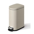 thumbnail image 6 of EuKer 2.6 Gal Slim Trash Can, Metal Garbage Can with Removable Inner Bucket and Soft Close Lid for Kitchen, Bathroom, Beige, 6 of 7