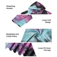 thumbnail image 2 of CASSIE LIZ Plus Size Womens Hoodies Long Sleeve Tie Dye Oversized Sweatshirts Casual Loose Blue-Purple Hoodies Drawstring Pullover Fall and Winter Tops 3XL 22W 24W, 2 of 3