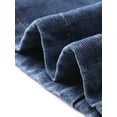 thumbnail image 4 of DARING DIVA Women's High Waisted Flap Pocket A-Line Vintage Denim Maxi Skirt XL Dark Blue, 4 of 5