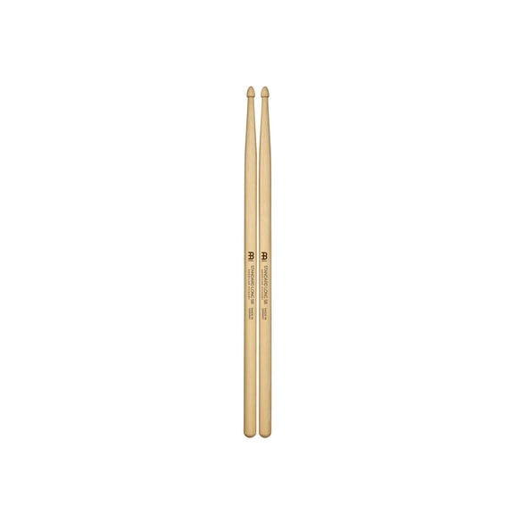Meinl Stick and Brush Standard Long 5B Hickory Wood Tip Drumsticks