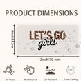thumbnail image 2 of License Plate, Let's Go Girls Slogan Decorative Front,Personalized Stainless Steel License Plate Cover For Men Women,12.2" X 6.2", 2 of 7