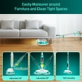 thumbnail image 6 of Angtra Scrubbing Steam Mop with Rotating Mop Pads, All-in-One Hard Floor Cleaner with LED Headlights & Swivel Steering, 6 of 10