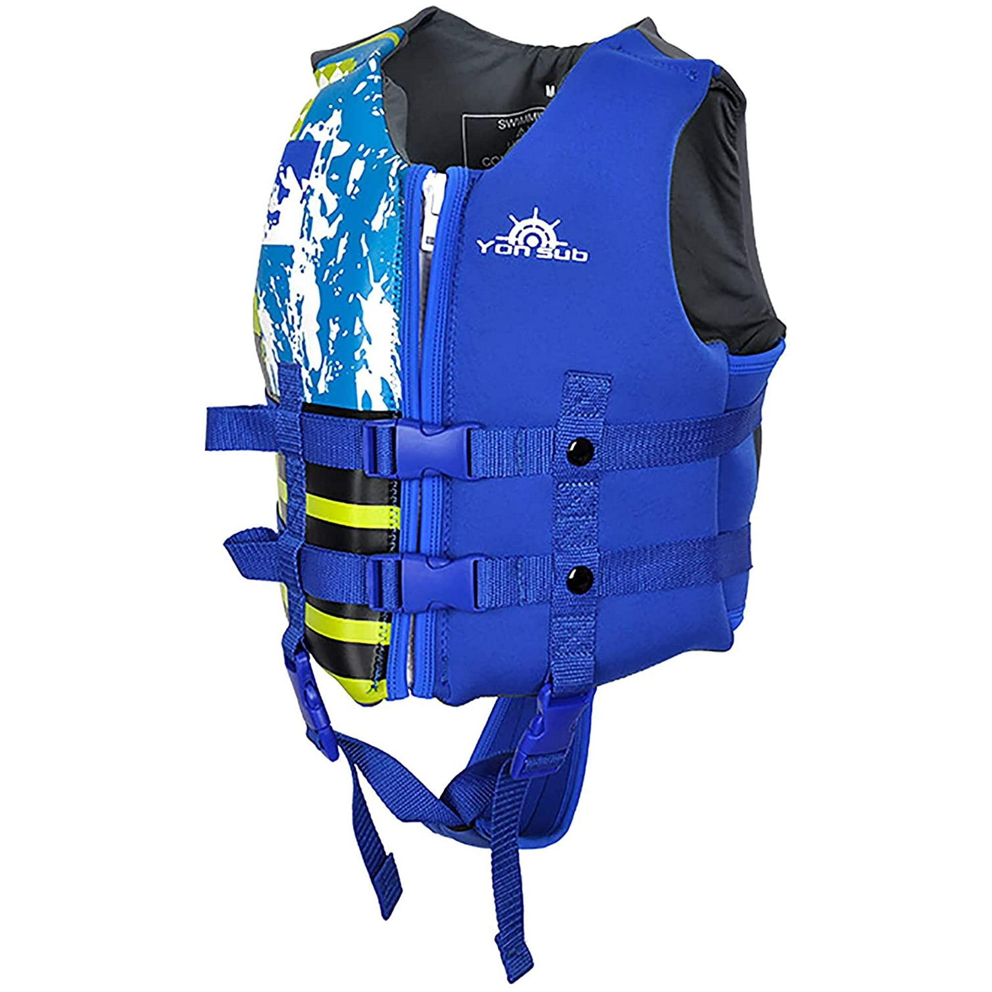 Gilet de Natation pour Enfants 5 12 Ans Gilet de Survie Flottant Aide a la Flottabilite pour Kayak Paddle Board Peche Surf Plongee Rafting