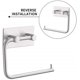 thumbnail image 2 of Portarrollos de papel higiénico de acero inoxidable, autoadhesivo a prueba de herrumbre, toallero de papel, gancho de pared, baño, cocina Ormromra WLJ-2947, 2 of 2