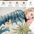 thumbnail image 3 of Nawypu  Sea Horse Blanket Smooth Soft Ocean Mediterranean Style Theme Print Throw Blanket for Boys Kids Women Sofa Chair Bed Office Birthday Gifts, 3 of 6