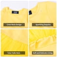 thumbnail image 5 of LittleSpring Toddler Tutu Dress for Girls 2T Tulle Dresses Long Sleeve Sparkle Spring Clothes Yellow, 5 of 7