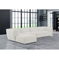 thumbnail image 3 of Meridian Furniture Miramar Cream Durable Linen Textured Modular Sectional, 3 of 13