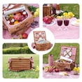 thumbnail image 2 of Cesta de picnic WILLOW WEAVE con aislamiento de 41 x 30 x 19 cm, 2 of 9
