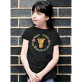 thumbnail image 2 of Baby Deer And Floral Wreath T-Shirt Juniors -Image by Shutterstock,  x-Small, 2 of 4