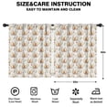 thumbnail image 2 of Blackout Kids Curtains,Beige Highland Cow Flower Pattern Childrens Insulated Curtains Set Of 2,Bedroom Essentials,Toddler Room Decor 52"x63", 2 of 5