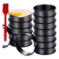 thumbnail image 1 of 16Packs English Muffin Rings Crumpet Rings NONSTICK 4 Inch, 1 of 5