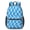 Blue Wavy Checkered, variant on Black and White Checkered Pattern 17" School Backpacks for Teens,Waterproof Oxford Fabric,S-Shape Padded Straps for School,Travel,Hiking,Camping
