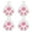Pink, variant on Dengmore 4pcs pet finder Bluetooth Anti-lose Device, GPS Key Locator Tracker for Kids Pets Luggage Phone