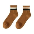 thumbnail image 2 of Striped Wool Hosiery Winter Thick And Fleece Comfortable Warm Men Medium Length Casual Socks, 2 of 3