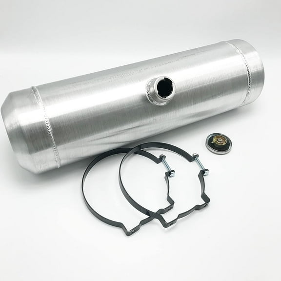 JSD AUTO PARTS Fuel Tank Aluminum 6 Gallons 8x 28 inch Center Fill 1/4" NPT Outlet Gas Tank