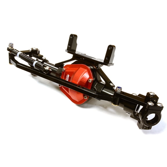 Integy RC Toy Model Hop-ups C26645BLACK Billet Machined Front Axle Assembly w/o Internals for SCX-10 Dingo, Honcho, Jeep