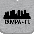 thumbnail image 4 of Inktastic Tampa Florida City Skyline Boys or Girls Baby Bib, 4 of 4
