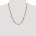 thumbnail image 2 of 14k Yellow Gold Lobster Claw Closure 6.25mm Flat Figaro Chain Necklace 22 Inch Chain Necklace for Women and Men, 2 of 4
