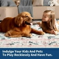 thumbnail image 2 of Washable Runner Rug 2x6/5x7/8x10/9x12/10x13ft Non-Slip Non-Shedding Soft Vintage Bedside Rug, Low Pile Farmhouse Floral Carpet, Indoor Foldable Printed Entryway Rug for Hallway Kitchen, 2 of 8