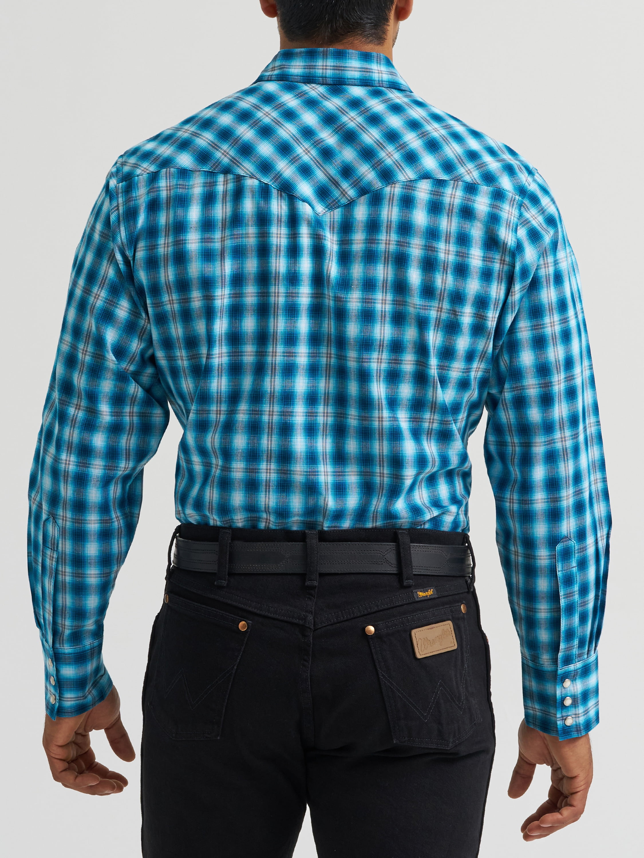 Wrangler® Men's and Big Men's Regular Fit Long Sleeve Western Shirt, Sizes S-5XL