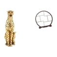 thumbnail image 1 of Figura de , adorno de resina, soporte de exhibición de madera, escultura decorativa, estante coleccionable, adecuado para sala de estar, ofici, 1 of 8