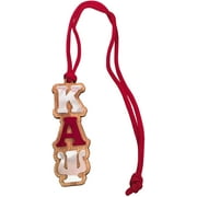 Kappa Alpha Psi #MED-O Oak Wood Wooden Backed Mirror Letter Greek Medallion 16 Inch Long Tiki Necklace Nupe (MED-O)